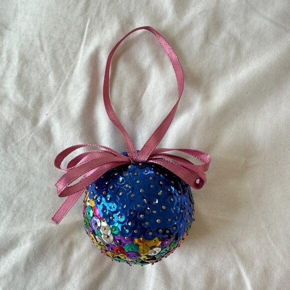Handmade Sparkly Sequin Christmas Ornament - Picture 6 of 13